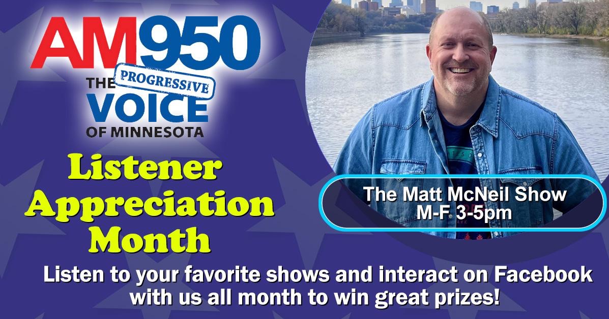 MattMcNeilShow's tweet image. Starting Monday, it&apos;s #ListenerAppreciationWeek on @AM950Radio!!!