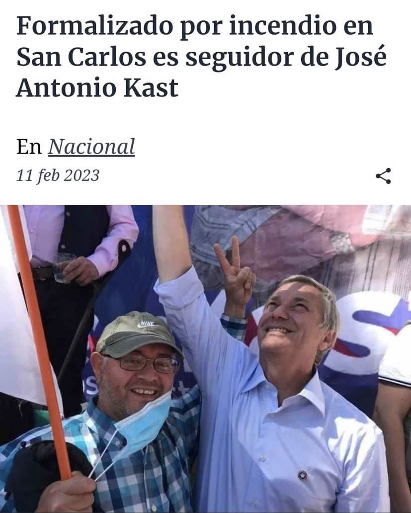 SVilla_'s tweet photo. @MatiasBellolio @GabrielBoric Yo escucho incendios, incendios intencionales y de una me acuerdo del actuar de la derecha y de los amigos de Kast: https://t.co/4ZXK6F1i5m