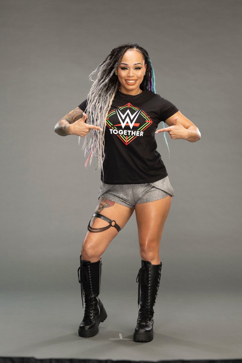 Happy BHM!!!! As a mixed baby I embrace all of me , never apologize for being you !!!! 🖤 WWE is celebrating Black History Month with @LoveHasNo_ with the launch of a new t-shirt collection! Visit wwe.me/shopbhm for more info!