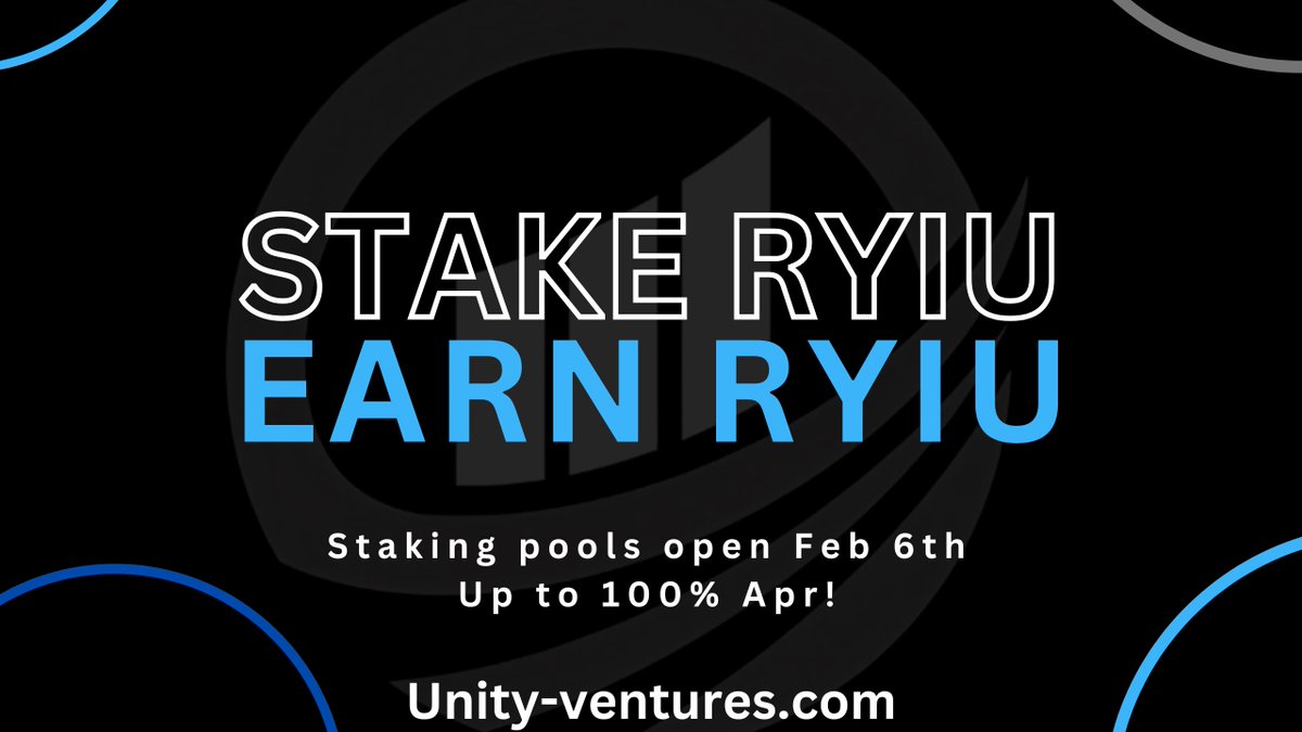 DEFIDASH_'s tweet image. It’s almost staking day $Ryiu fam!📣

Get ready to stake your $Ryiu tokens for insane Apr ( up to 100%🤯)

Accumulate now, be the first to stake:

pancakeswap.finance/swap?inputCurr…

unitydefi.com

#Ryiu #BNBChain #Web3