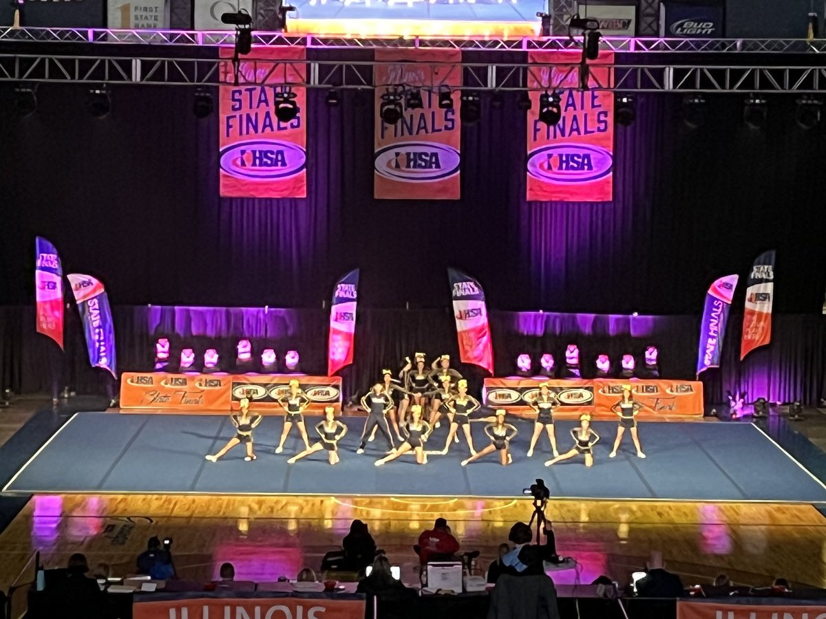 Eagles Cheerleading at State! #leydenpride