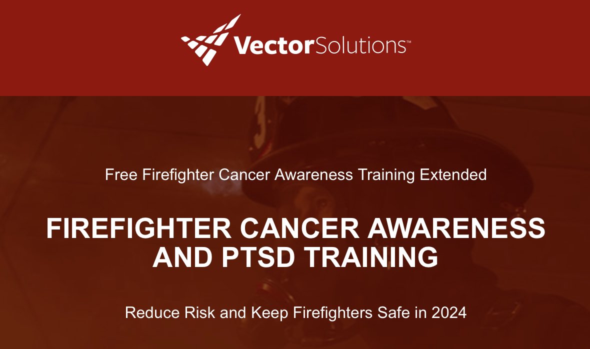 Firefighter Cancer Awareness Month Is Over, But Complimentary Training Still Available Vector Solutions made its NFPA 1851: Cancer-Related Risks of Firefighting and NFPA 1500: We are extending this special opportunity to through February.media.vectorsolutions.com/media/TSC/emai…