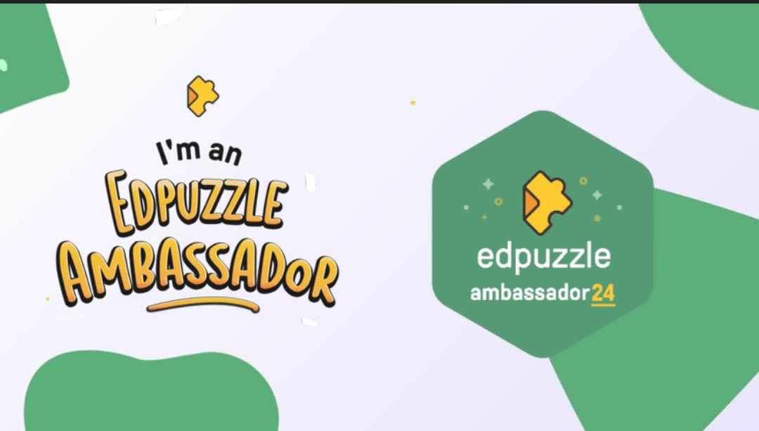 🤲اللهم لك الحمد والشكر يارب🤲

💯انجاز جديد لسه واصلني حاابب أشاركم الفرحة معايا

💪حصلت على لقب سفير لاداة Edpuzzle💪

ولله الحمد أول دفعة سفراء على مستوى العالم للاداة اكون واحد منهم.