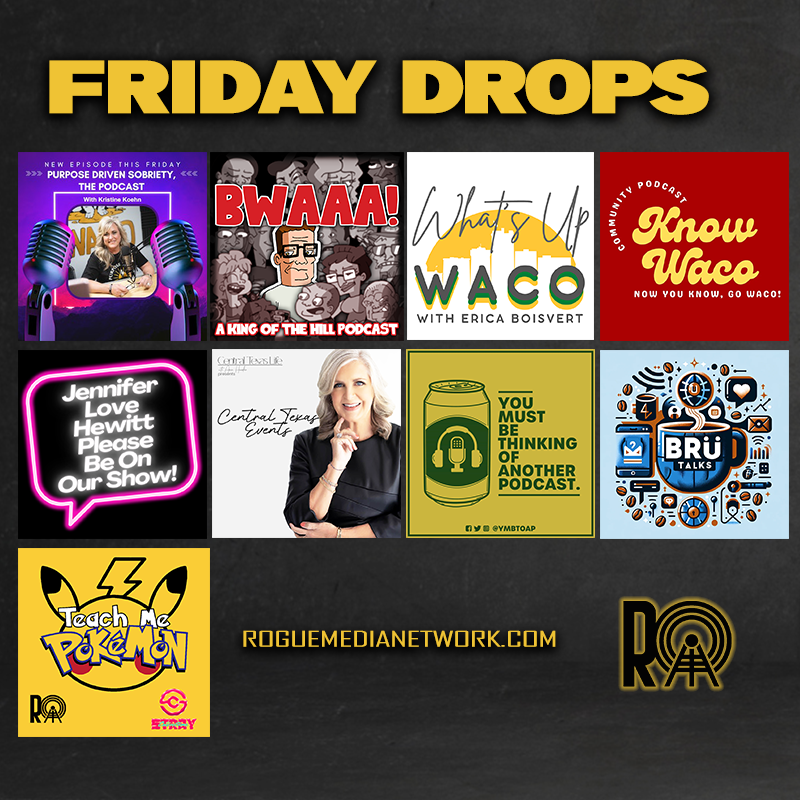 network_rogue's tweet image. Rogue Media Drops - Friday!

 View all new episodes here: bit.ly/46BiMni

Know Waco - Celebrating Episode 200!
Watch on YouTube: bit.ly/3qUSQUm
spoti.fi/3RSWxoB

Start your show with us today! bit.ly/46ITjIm