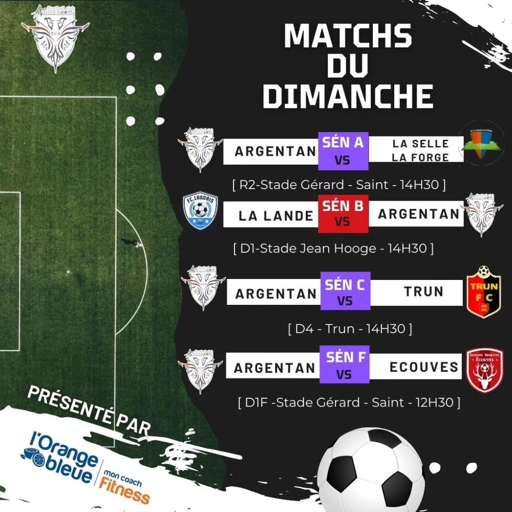 Le programme du week-end :