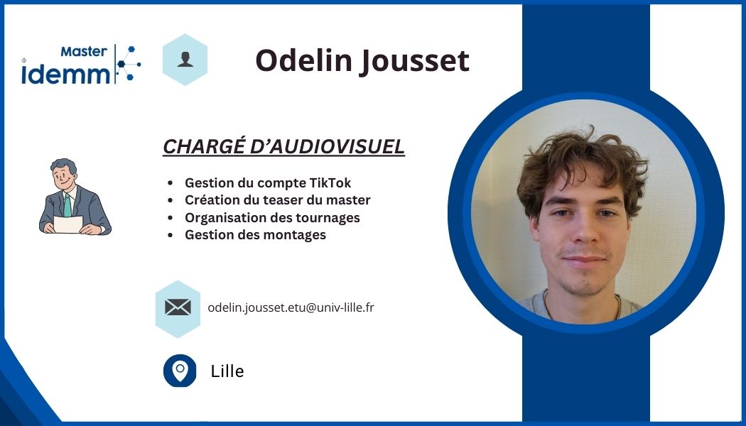 MasterIdemm's tweet photo. 📽Afin d'alimenter le site internet, la chaine YouTube et le compte TikTok en contenu vidéo de qualité, nous avion besoin d'un chargé d'audiovisuel. C'est Odelin qui occupe ce poste ! https://t.co/DskKy0vt65