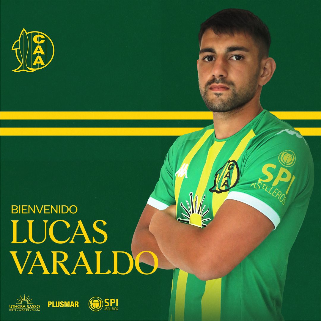 clubaldosivi's tweet photo. Lucas Varaldo se suma a los refuerzos del #Tiburón 🔰🦈

El delantero de 21 años vino a préstamo de Lanús por un año. Anteriormente jugó en Club Almagro. 

#DaleAldosivi 💪🏻💪🏻 https://t.co/iMcuAb9C0R