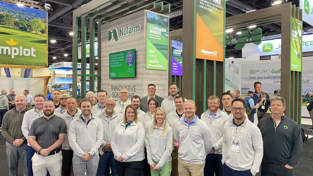 NufarmUSTurf's tweet image. Great seeing each of the #EXCELProgram members at @GCSAA #GCSAAConference this week in #Phoenix! You make this program the best in the industry for #golf #course #assistant #superintendents!
#nufarmgolf #leadingout