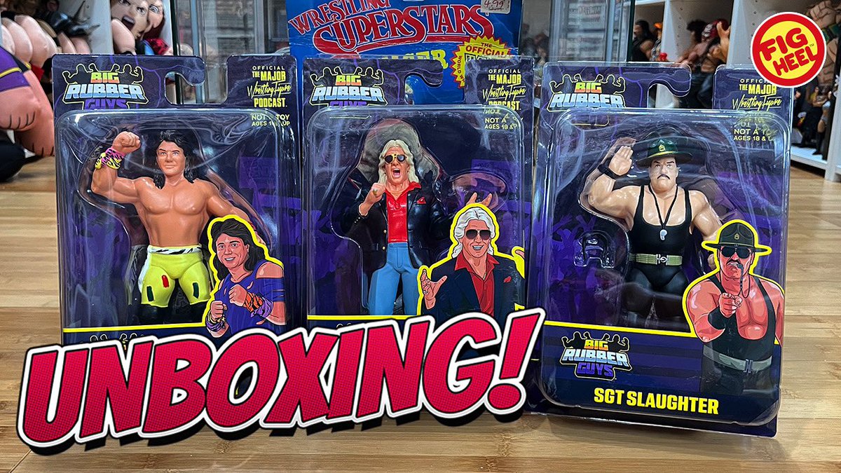 Head over to the Fig Heel YouTube channel to watch me unbox @majorbendies Big Rubber Guys series 3! 

youtu.be/5Odvc3wcyBI?si…

#figheel #actionfigures #toycommunity #toycollector #wrestlingfigures #wwe #aew #njpw #ricflair #sgtslaughter #martyjannetty