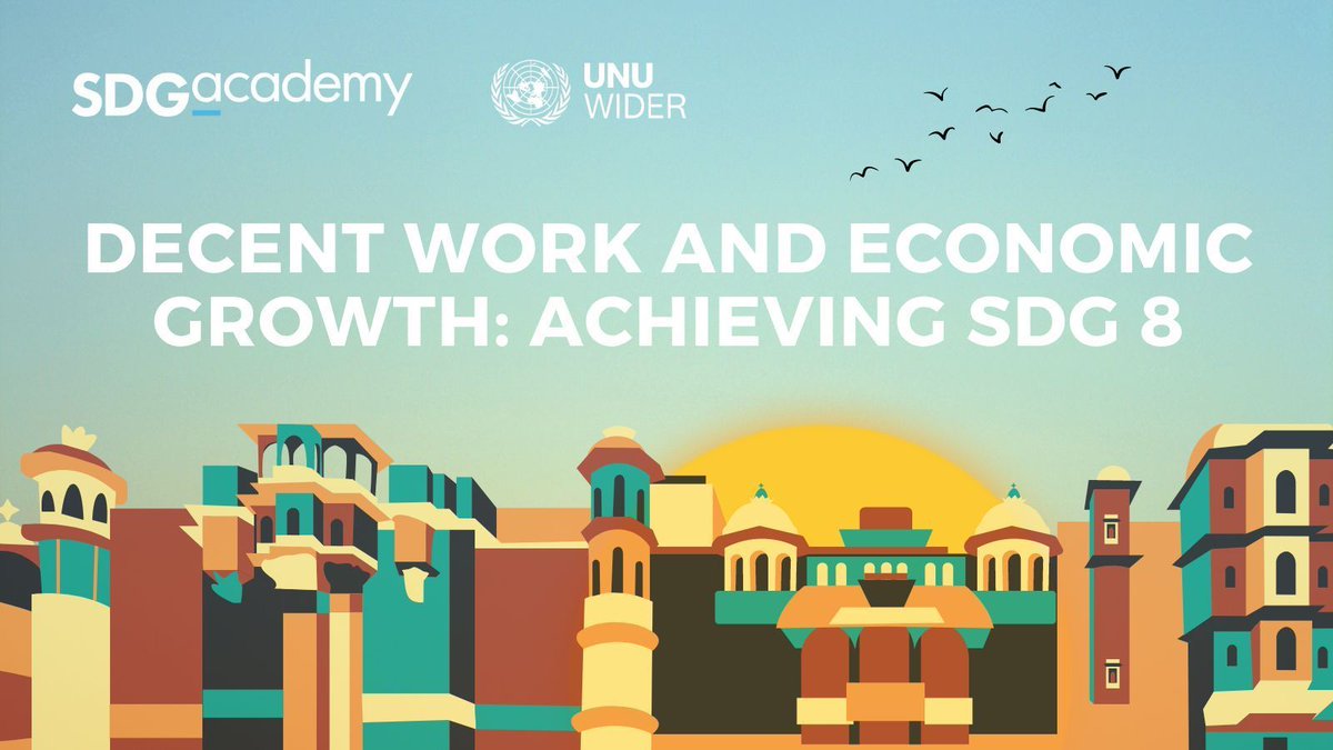 SDG_Academy's tweet photo. π To ensure fair jobs and #economic progress, we must understand factors impacting informal labor, structural shifts, and workforce mobility.
Enroll in this free online course, launching February 5th! Enroll now at π https://t.co/p9Y9v5Pv6u
#sdg8pathways #MOOC #SDGs @UNUWIDER https://t.co/RCRsd04fSa