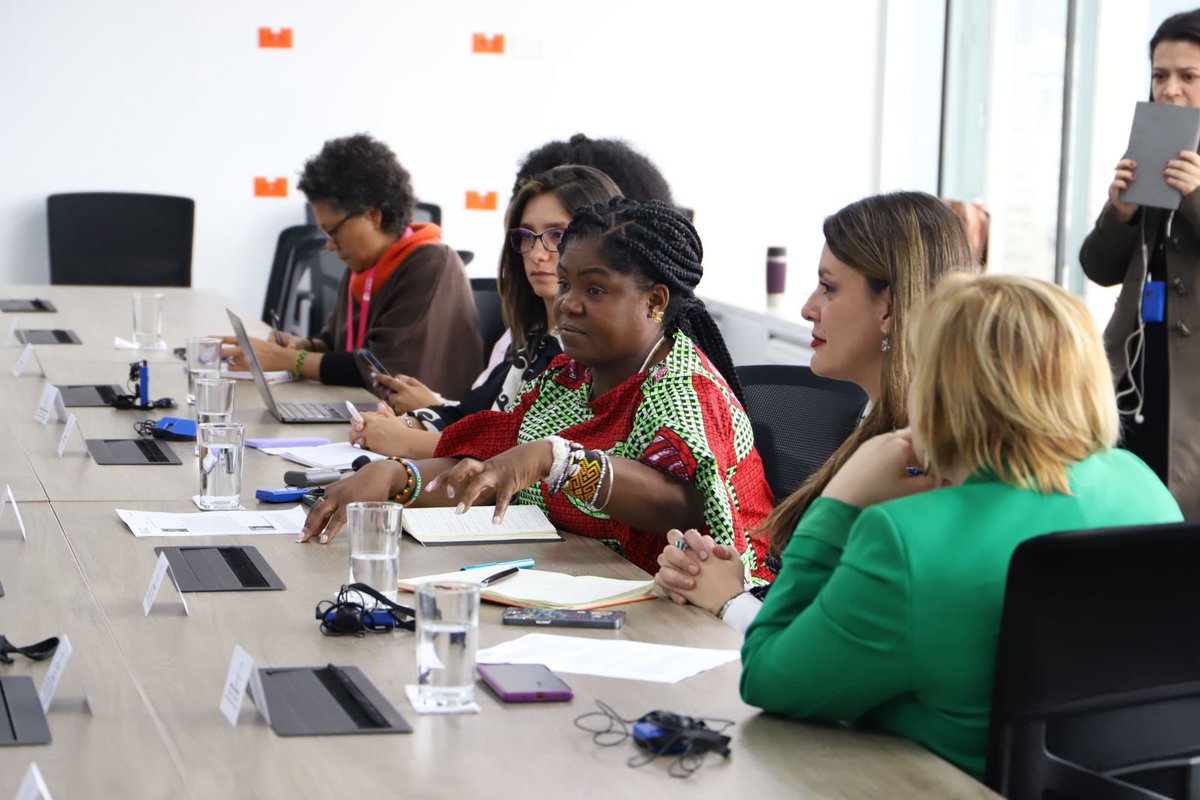 StateGWI's tweet photo. Women’s leadership at all levels of government is key to transforming their safety, peace, and economic security. We applaud the Colombian Government’s forthcoming NAP to advance WPS in Colombia and look forward to the Ministry of Equality’s action-oriented implementation plan. https://t.co/RlTFZZd3v6
