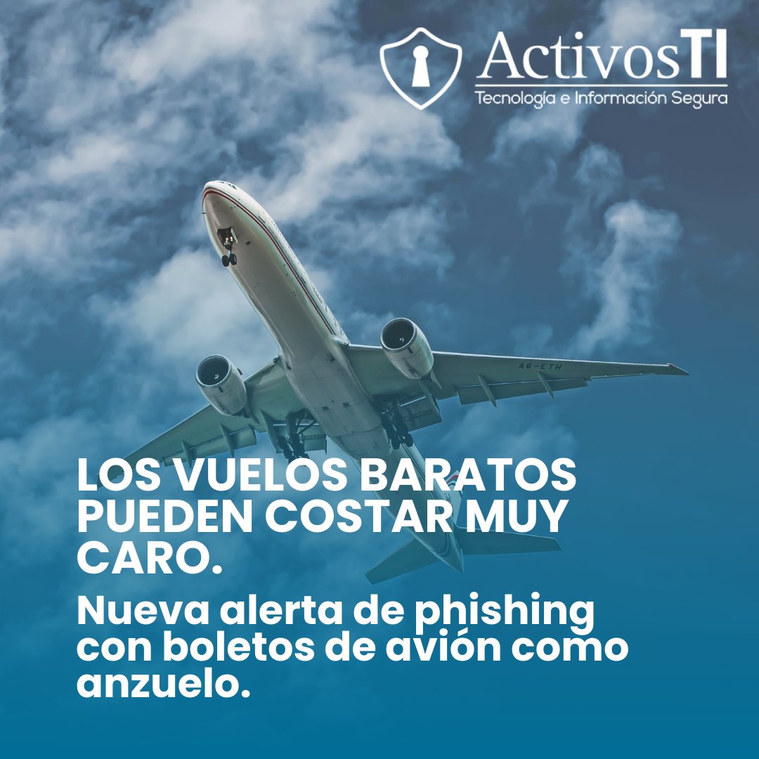 ActivosTI's tweet photo. Esta modalidad de #phishing que consiste en el envío de un mensaje acompañado de un enlace con el fin de robar datos personales. Mantente alerta  #ciberseguridad #EstoyCibereguroYTu? 💻🛡️ https://t.co/qGoS3o5PlC