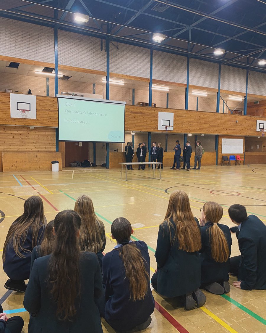 Fantastic to see our Sixth Form Leadership Team take the lead on today’s Fun Friday. They planned, advertised and delivered Guess the Teacher and it was great. Meteor came out on top with the most house points won, followed by Javelin. Well done to all involved!