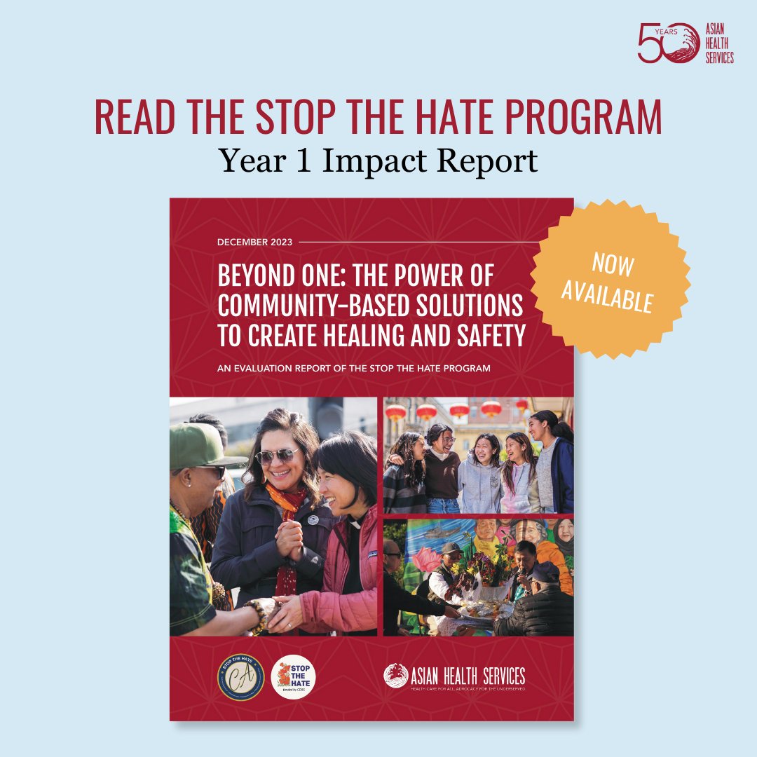 Big news—our first-ever Stop the Hate Impact Report is here! It highlights how the funding filled the gap supporting 21 community-based organizations in providing anti-hate services for 4,000+ individuals in our most vulnerable communities. Learn more bit.ly/486hDEd