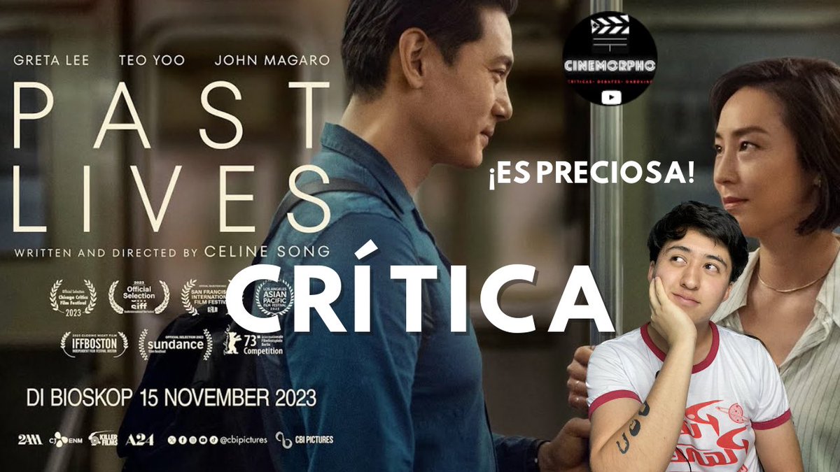 💔NUEVO VIDEO💔
Aquí mi Crítica de #PastLives #vidaspasadas una de las películas más bonitas que he visto en mucho tiempo, dirigida por #Celinesong y protagonizada por #gretalee #yooteo y #Johnmagaro nominada a 2 premios en los #Oscars2024 😉🎬👇🏻

👉🏻 youtu.be/L3NwloSEL-s?si…👈🏻