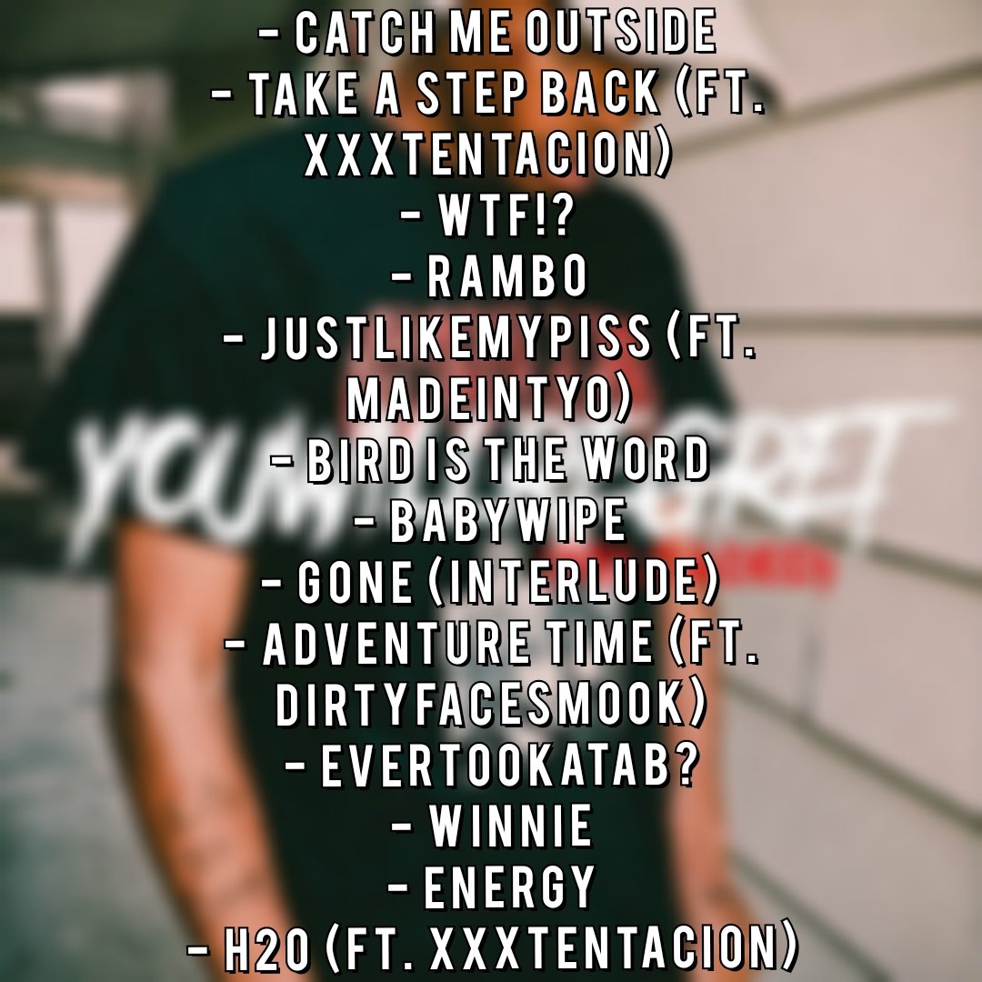 atiofficial_'s tweet photo. 6 years ago today, Ski Mask The Slump God released deluxe version of his mixtape "You Will Regret (Reloaded)"

What is your favorite song from this classic? https://t.co/TZopMuAGwq
