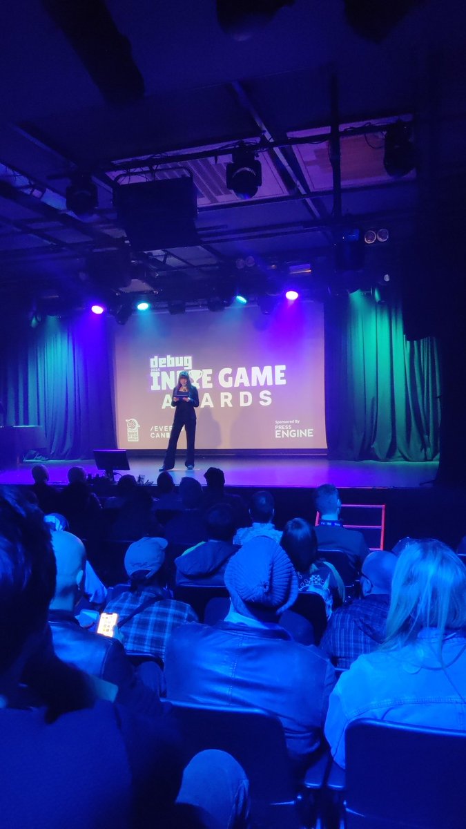 Toadsanime's tweet photo. At the #DebugU Indie Game Awards y'all 💜 https://t.co/k5A23omI2j