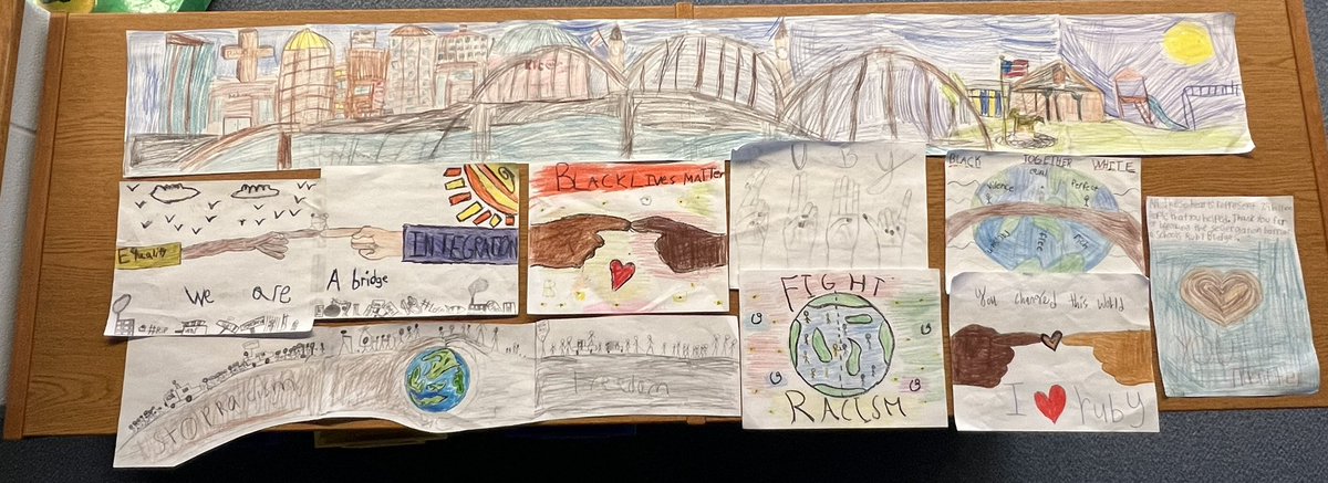 ChargerLMS's tweet image. I couldn’t be more proud of our 5th graders and the #artivists they are becoming @chenowethes . Connections to stories like “I Am Ruby Bridges” and “The Artivist” @4NIKKOLAS @RubyBridges made our classes powerful and full of conversations. 
💙💛
#CESLeadtheCharge #jcpslibraries