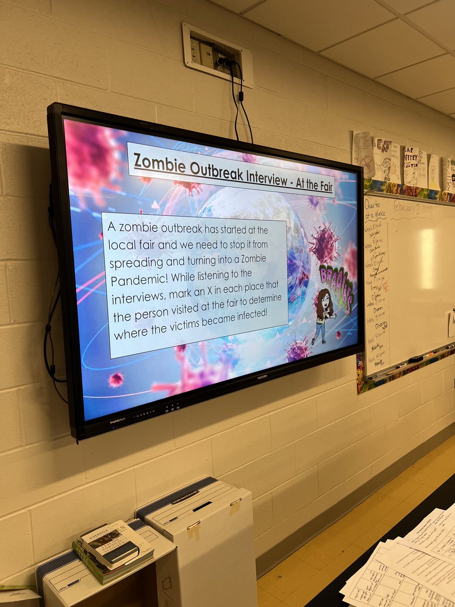 traskbears's tweet photo. Zombie outbreak in 8th grade science on this Friday!!!! #traskmiddle https://t.co/iWMEqxU121