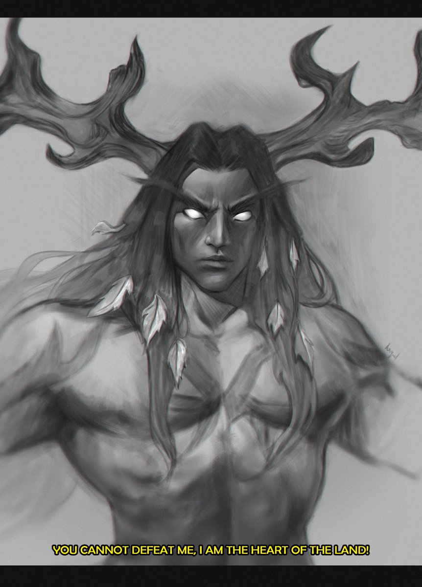 Cenarius, the Lord of the Forest. 

#worldofwarcraft #warcraftart #wow
