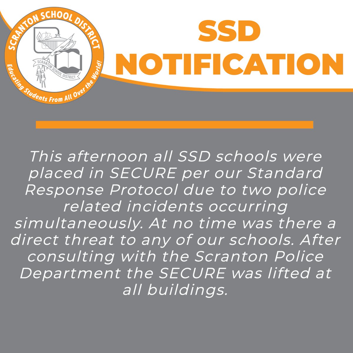 Scranton School District tweet media