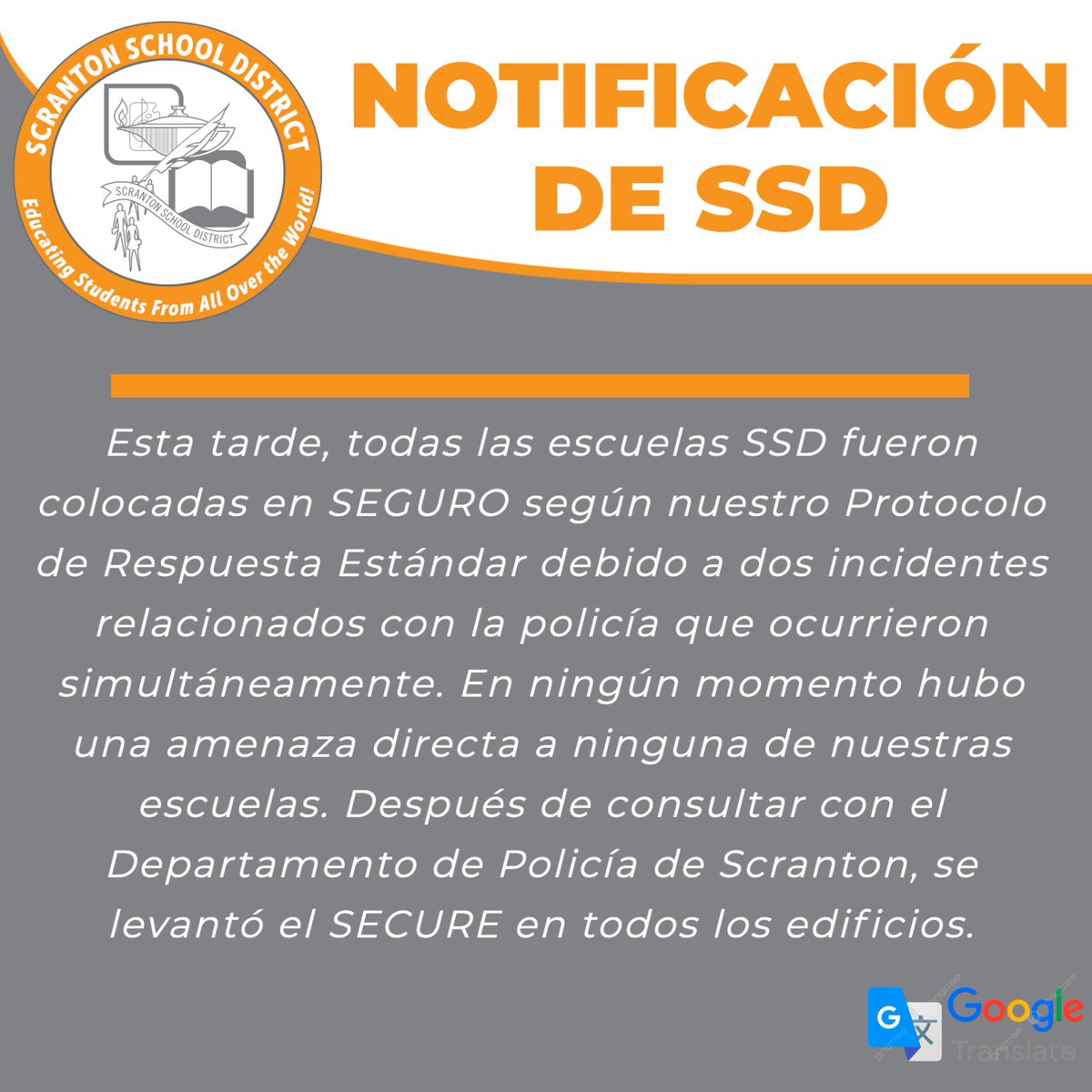 Scranton School District tweet media