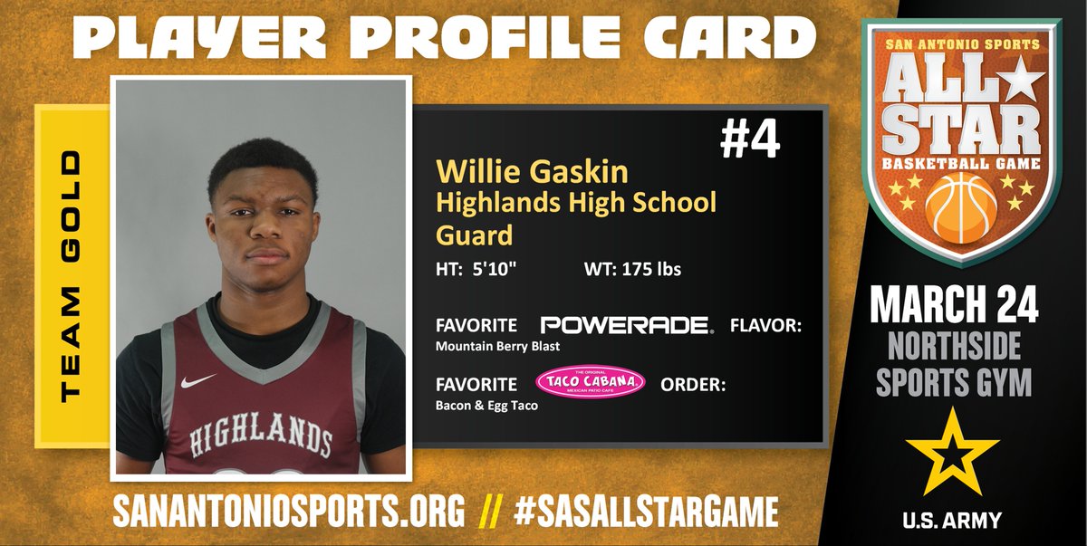 SA_Sports's tweet photo. Meet @Tomotivatedfrl from @owlsBB247 who will compete in the San Antonio Sports All-Star Basketball Game at the Northside Sports Gym on March 24th! @usarmysatx #SASAllStarGame @USArmy #BeAllYouCanBe

@RayBriseno https://t.co/t8gR36fR0u