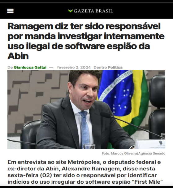 BrazilenDireita's tweet image. Ora vejam só...
"#Ramagem diz ter sido responsável por manda investigar internamente uso ilegal de #software #espião da #Abin"