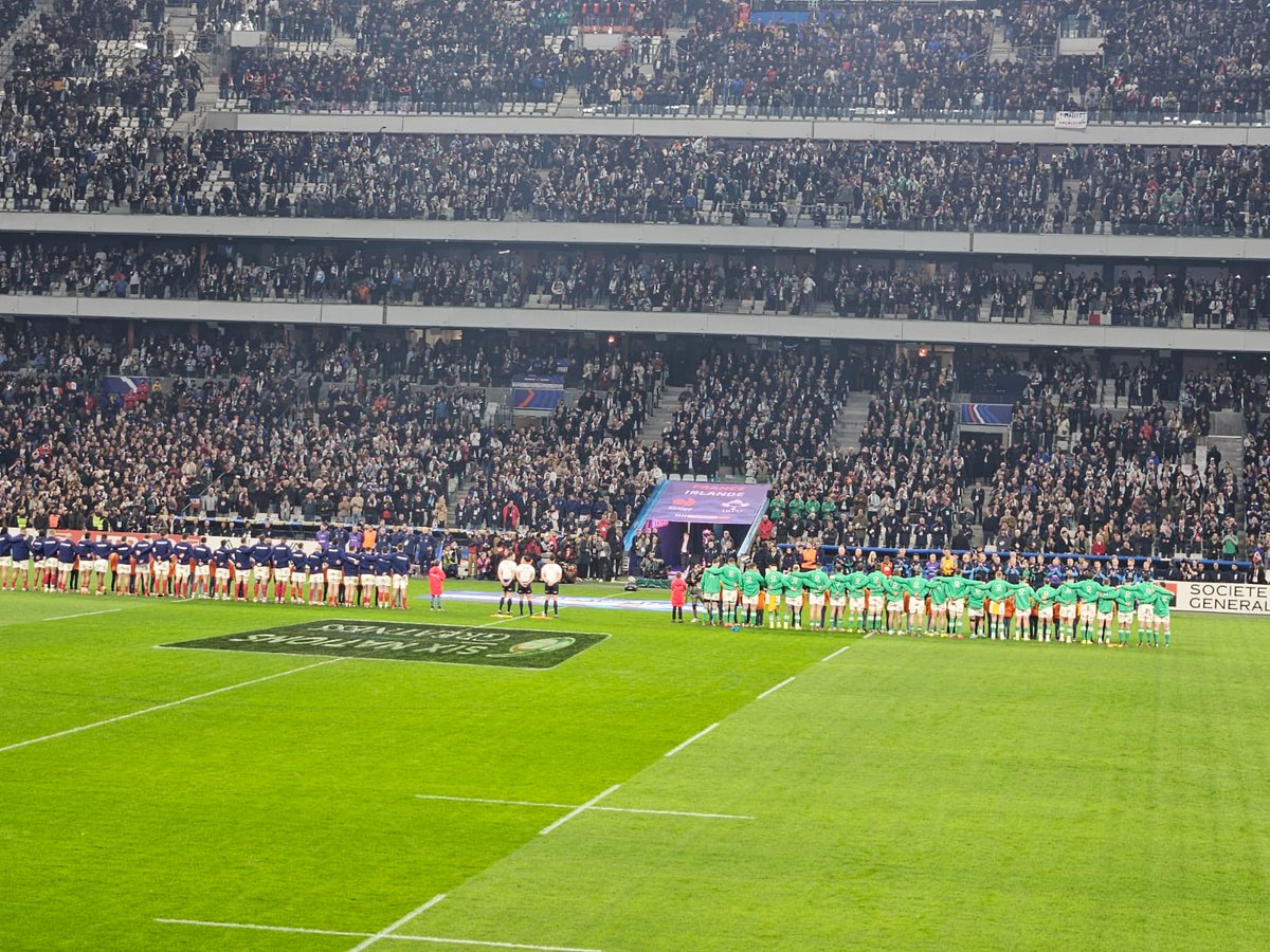 SageFrance's tweet photo. 🏆 Coup d'envoi des @SixNations_FR au Vélodrome pour Le XV de France face à l'Irlande en ouverture de Tournoi #FRAIRE 🏈 C'est un plaisir de vivre le sport à travers ce partenariat et une fierté d'être accompagnés par nos clients et nos partenaires  !
 #SageRugby #SageInsights https://t.co/DApPBmhaqM