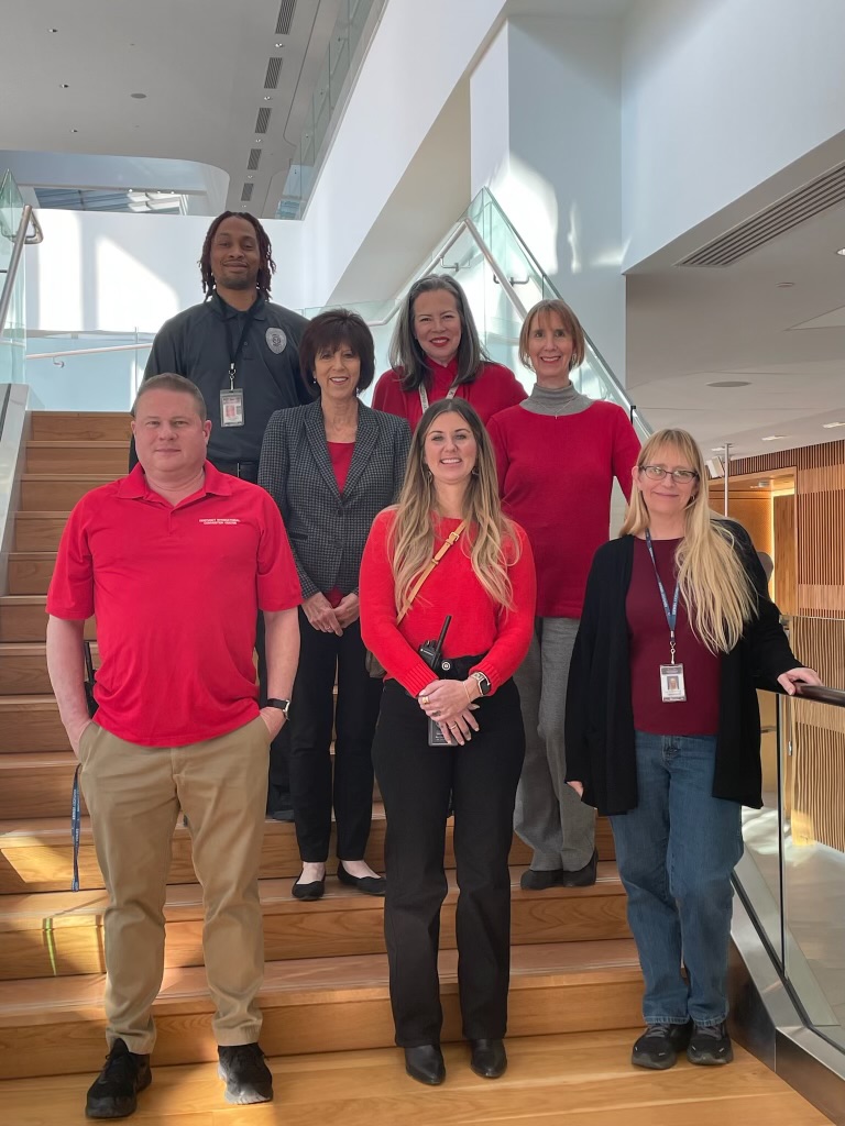 KYConvention's tweet photo. We're wearing red today to support @HeartKentucky's #WearRedDay and bring awareness to women's heart health. We will also be lighting our building up red tonight! #GoRedKY #HeartMonth https://t.co/LG8qsosovt