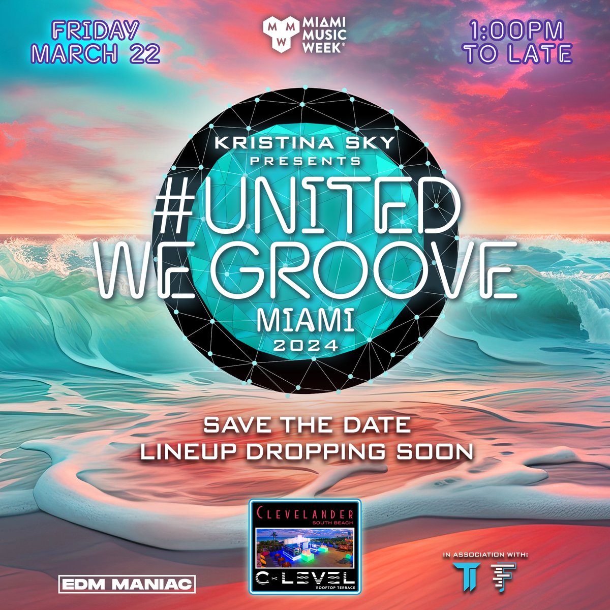 Activate rooftop vibes 😎🪄 Save the date for us and we’ll see u in Miami?! 🌴 Free w/ RSVP: bit.ly/UnitedWeGroove… #uwg #miami #mmw #staytuned