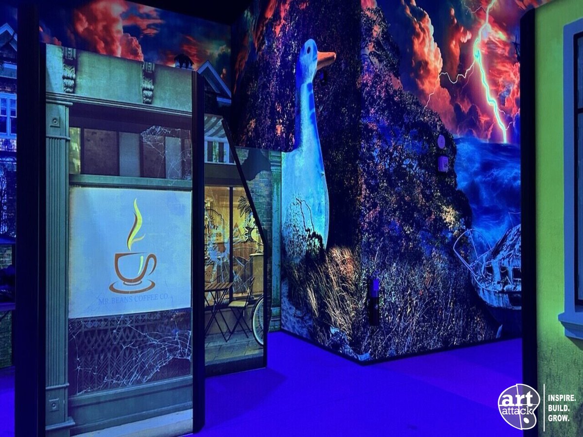 Whether you want to enhance an old laser tag arena or create a new one, Art Attack can handle any job! Our HD Graphix and custom life-sized props will guarantee a more mesmerizing experience for guests! #InspireBuildGrow #LaserTag #Prop #HDGraphix #Entertainment