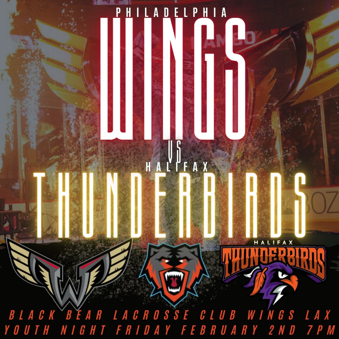 Black Bear Lacrosse Club (@blackbearlc) on Twitter photo ๐-๐-๐-๐-๐ ๐๐๐๐๐-๐๐๐๐๐-<a href="/NLLwings/">Philadelphia Wings</a> ! ๐ฝ๐ก๐๐๐ ๐ฝ๐๐๐ง ๐๐๐๐ง๐ค๐จ๐จ๐ ๐พ๐ก๐ช๐ ๐๐ค๐ช๐ฉ๐ ๐๐๐๐๐ฉ ๐๐ค๐ฌ๐ฃ ๐๐ฃ ๐๐๐๐ก๐ก๐ฎ! ๐๐ค๐ค๐ ๐๐ฃ๐ ๐๐ค๐ง๐ฌ๐๐ง๐ ๐ฉ๐ค ๐ ๐๐ช๐ฃ ๐๐ซ๐๐ฃ๐๐ฃ๐ ๐ค๐ ๐ก๐๐๐ง๐ค๐จ๐จ๐, ๐๐๐ข๐๐ก๐ฎ, & ๐๐ง๐๐๐ฃ๐๐จ!
#WingsLax #NLL ๐-๐-๐-๐-๐ ๐๐๐๐๐-๐๐๐๐๐-<a href="/NLLwings/">Philadelphia Wings</a> ! ๐ฝ๐ก๐๐๐ ๐ฝ๐๐๐ง ๐๐๐๐ง๐ค๐จ๐จ๐ ๐พ๐ก๐ช๐ ๐๐ค๐ช๐ฉ๐ ๐๐๐๐๐ฉ ๐๐ค๐ฌ๐ฃ ๐๐ฃ ๐๐๐๐ก๐ก๐ฎ! ๐๐ค๐ค๐ ๐๐ฃ๐ ๐๐ค๐ง๐ฌ๐๐ง๐ ๐ฉ๐ค ๐ ๐๐ช๐ฃ ๐๐ซ๐๐ฃ๐๐ฃ๐ ๐ค๐ ๐ก๐๐๐ง๐ค๐จ๐จ๐, ๐๐๐ข๐๐ก๐ฎ, & ๐๐ง๐๐๐ฃ๐๐จ!
#WingsLax #NLL