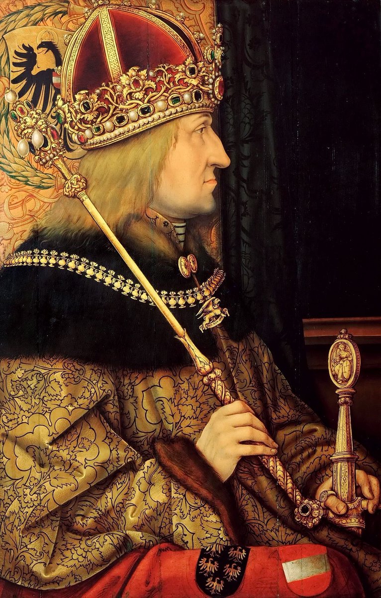 #OTD in 1440, Duke Frederick IV of Austria was elected king of the Romans-Germans, paving the way for him to become Holy Roman Emperor Frederick III. #austrianhistory #holyromanempire #medievalhistory