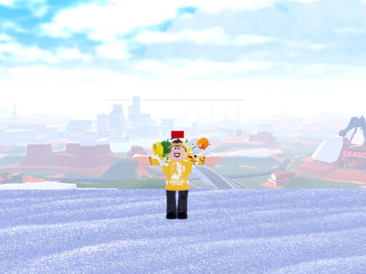 RobloxianRoyce's tweet image. Standing before the beautiful scene of Rising City. @badimo #jailbreak #jailbreaklookout