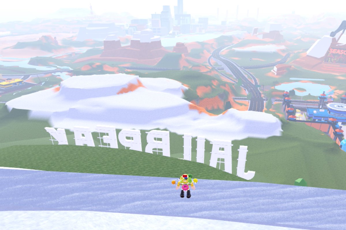 RobloxianRoyce's tweet image. Standing before the beautiful scene of Rising City. @badimo #jailbreak #jailbreaklookout