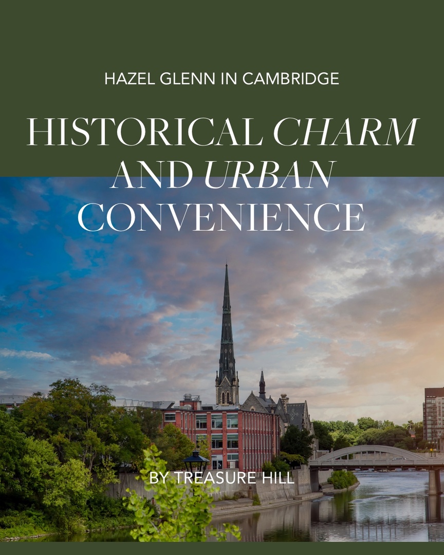 Hazel Glenn is a spectacular collection of townhomes in Cambridge off Hwy 8. Situated just a 3-minute drive to Cambridge’s urban amenities with world-class healthcare, and more, all at your doorstep. 

📍 Presentation Gallery: 2321 Dundas Street S, Cambridge