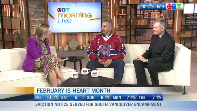 CTVYMVancouver's tweet photo. To mark the beginning of #HeartMonth, CTV Morning Live learns about the vital importance of CPR with Retired Physician, Dr. Jim Christenson &amp; Cardiac Arrest Survivor, Ken Carrusca ❤️

https://t.co/fbTpIUV6lG https://t.co/kOPlFrtHkW