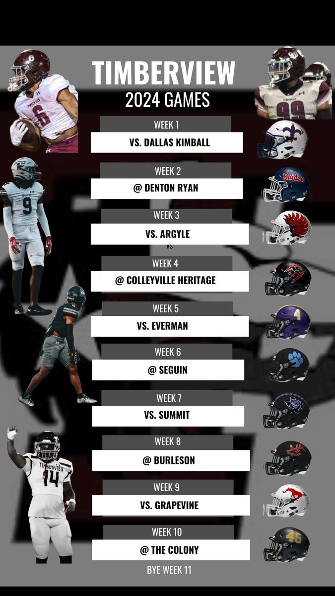 2024 Game Schedule. Dates and Times TBA. <a href="/dctf/">Dave Campbell's — TexasFootball.com</a> <a href="/Matt_Stepp817/">Matt Stepp</a> <a href="/Gosset41/">Brian Gosset</a> <a href="/ProfessorDiggs/">Matt Diggs</a>
