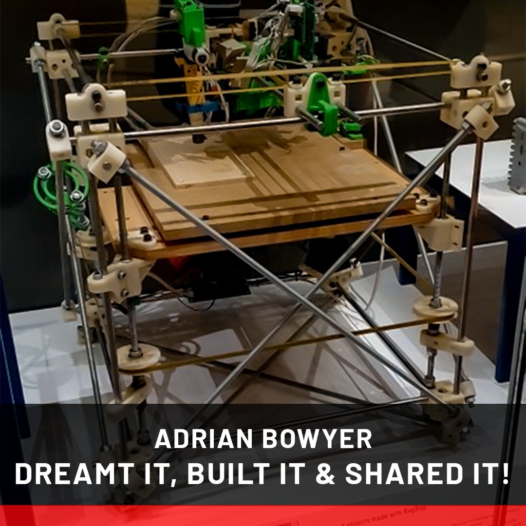 🌟Thank You @adrianbowyer 🌟
His #opensource #3DPrinter vision revolutionized our world. #OpenBuilds honors this groundbreaking moment, inspiring builders globally. Here's to opensource innovation &amp; it's awesome community ! 🤖🌐 bit.ly/3OtUu7I

#DreamBuildShare #RepRap