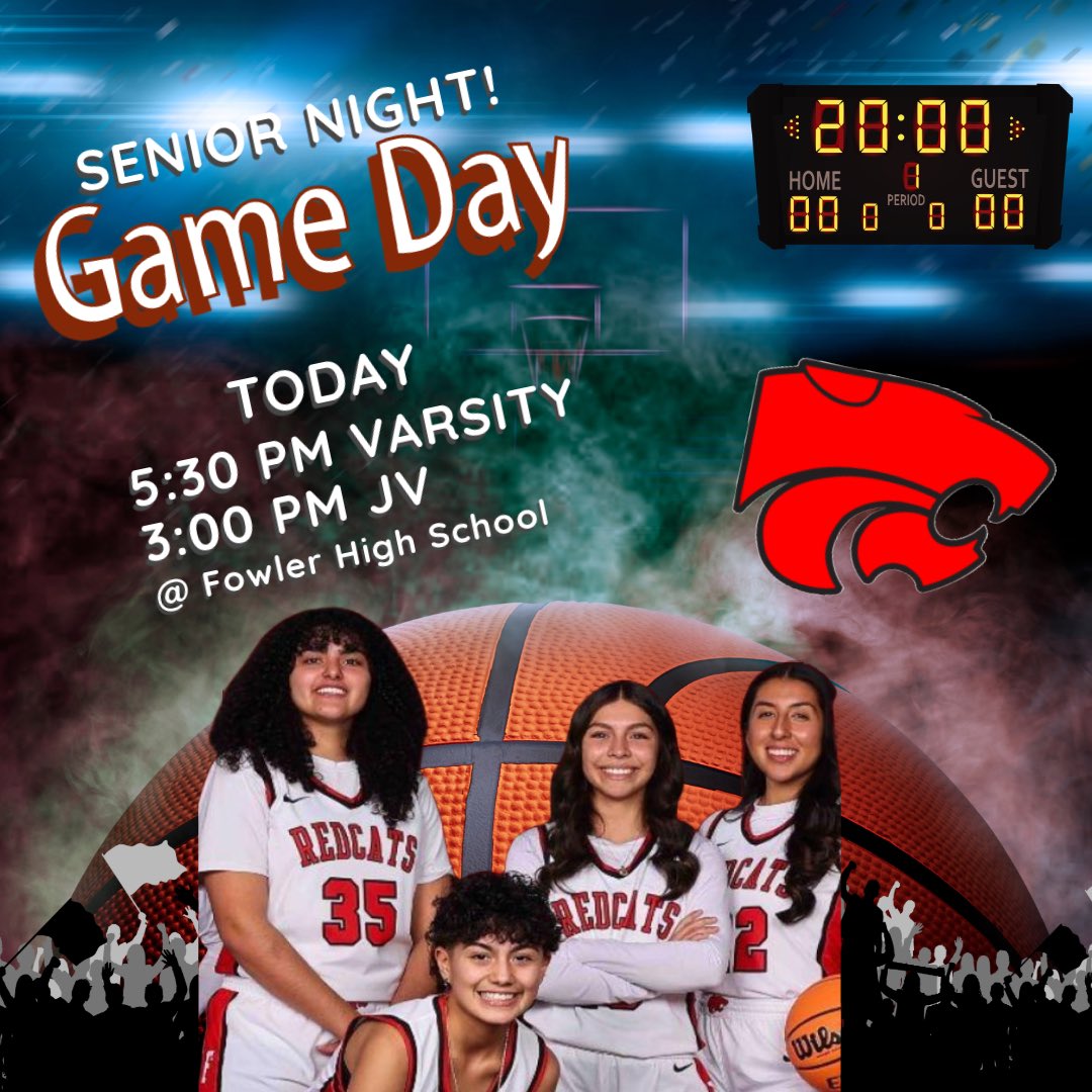 Senior Night! Parents be there at 4:45 @ FHS Gym. Game Times: Jv Girls 3pm &amp; Varsity at 5:30pm. <a href="/RedcatAthletics/">Fowler Redcat Athletics</a>