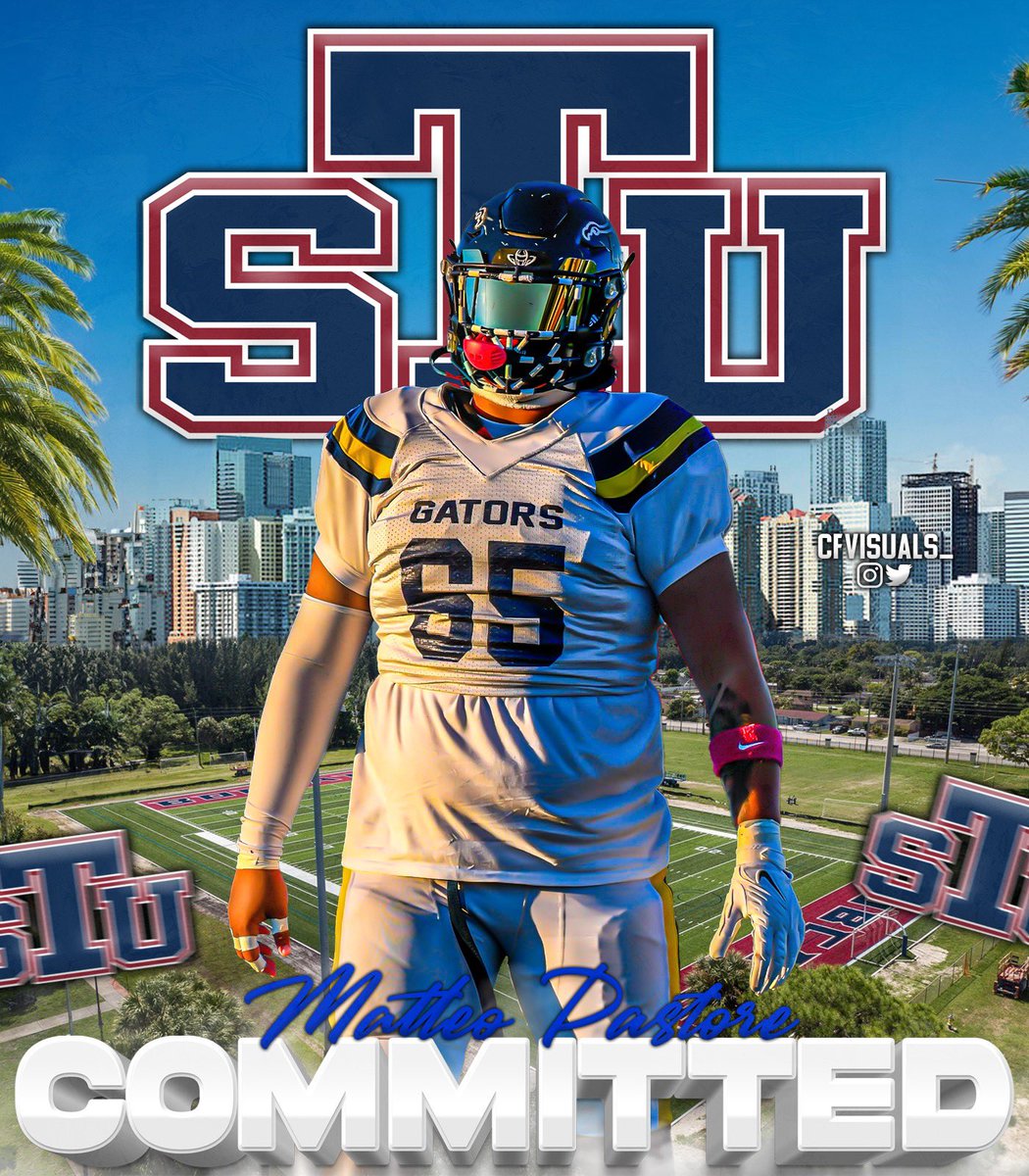 Matteo Pastore (@mpastore06) on Twitter photo Extremely excited to announce I have committed to Saint Thomas University! Thank you to all the coaches who helped shape my life, my family and god. #AGTG
<a href="/Dan_Goodspeed/">Coach Dan Goodspeed</a> <a href="/LOLHSathletics/">Gator Athletics</a> <a href="/CoachCJones_STU/">Chris Jones</a> <a href="/STUPrez/">David A. Armstrong, J.D.</a> <a href="/STU_Football/">STU Football</a> <a href="/TNeymeiyer/">Coach Neymeiyer</a> Extremely excited to announce I have committed to Saint Thomas University! Thank you to all the coaches who helped shape my life, my family and god. #AGTG
<a href="/Dan_Goodspeed/">Coach Dan Goodspeed</a> <a href="/LOLHSathletics/">Gator Athletics</a> <a href="/CoachCJones_STU/">Chris Jones</a> <a href="/STUPrez/">David A. Armstrong, J.D.</a> <a href="/STU_Football/">STU Football</a> <a href="/TNeymeiyer/">Coach Neymeiyer</a>