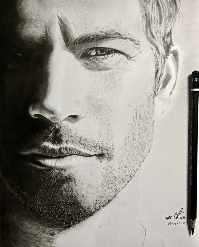 Charcoal + graphite by Mark Gentiles. ✏️ Absolutely amazing! #FanArtFriday #TeamPW