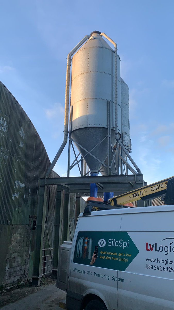 LvLogics's tweet photo. Thanks to @DJamison3000 on automating his feed ordering using  SiloSpi. David can check the app and get and text when his feed is low. No more guessing what is in those silos! #lvlogics https://t.co/EAymdaqbZu