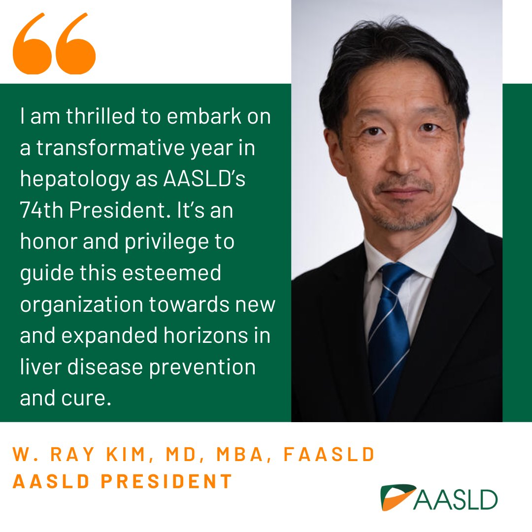 Grateful for the privilege to lead my esteemed colleagues this year! Excited for what lies ahead. aasld.org/dr-ray-kim-beg… @AASLDtweets
