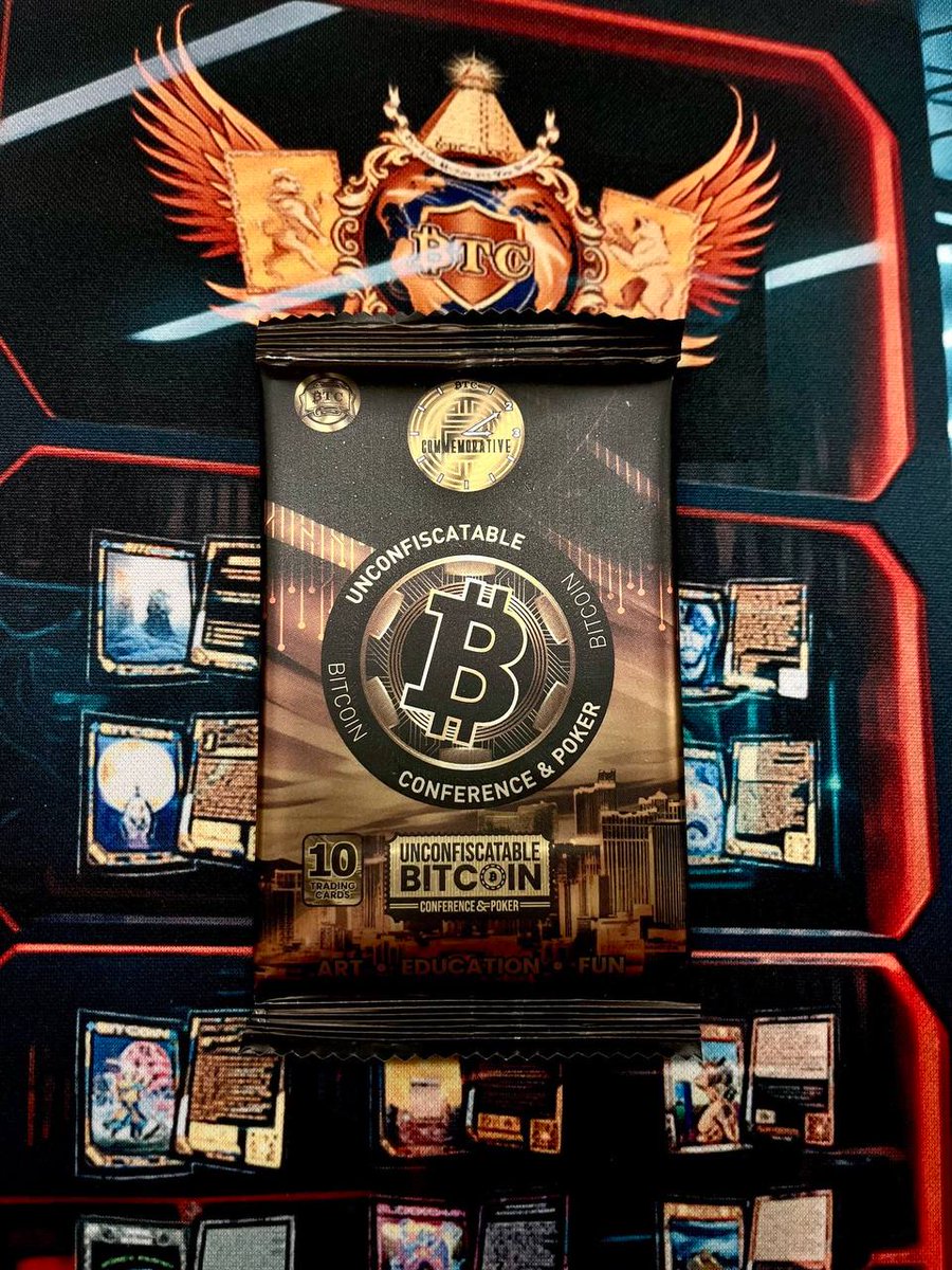 btc_cards's tweet photo. 🍊 BITCOIN ART GIVEAWAY 🍊
Tag 2 friends, Retweet & Follow @btc_cards
For a chance to win this sealed pack of highly collectible @Unconfiscatable Commemorative trading cards!
Potential cards include: @ToneVays, @BITVOLT, @adam3us, @natbrunell & @jimmysong!
Own a piece of the World’s First Official Physical #Bitcoin Trading Card Project!⚡️⚡️⚡️
https://t.co/5da41U3aPK