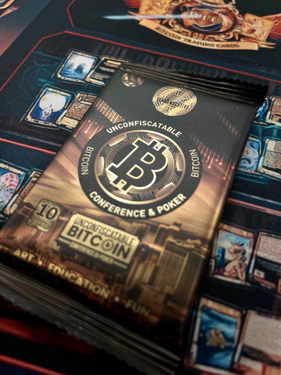 btc_cards's tweet photo. 🍊 BITCOIN ART GIVEAWAY 🍊
Tag 2 friends, Retweet & Follow @btc_cards
For a chance to win this sealed pack of highly collectible @Unconfiscatable Commemorative trading cards!
Potential cards include: @ToneVays, @BITVOLT, @adam3us, @natbrunell & @jimmysong!
Own a piece of the World’s First Official Physical #Bitcoin Trading Card Project!⚡️⚡️⚡️
https://t.co/5da41U3aPK