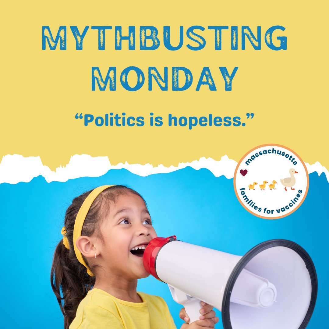 There's no question that politics today has become incredibly divisive, and vaccines have become political. We're here to tell you that there's hope on the horizon. Sign up for updates to join the #provaccine movement.
mafamiliesforvaccines.org/updates