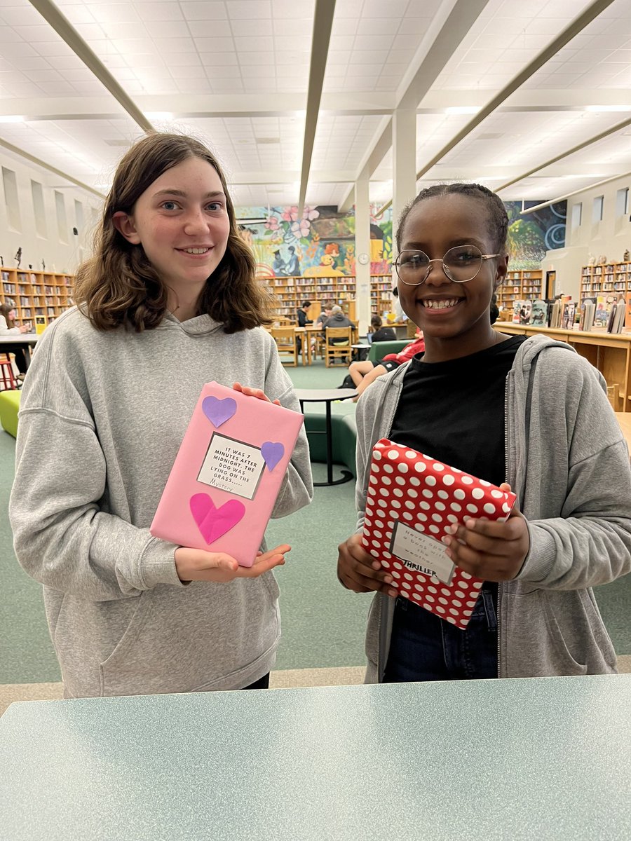 Wanna pick a book based on its first line?  Come down to the Media Center and join the fun!  #BlindDatewithaBook. #RockBridgeRocks