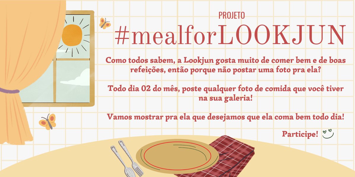 Estamos dando início ao projeto #mealforLOOKJUN! 

A LJ ama comer e postar foto, inclusive com um Instagram dedicado a isso, então todo dia 2 do mês iremos usar a tag para mostrar um prato também. Convidamos vocês a participarem conosco! 

#littlebunnyoflj #ljmermaid #lookjun